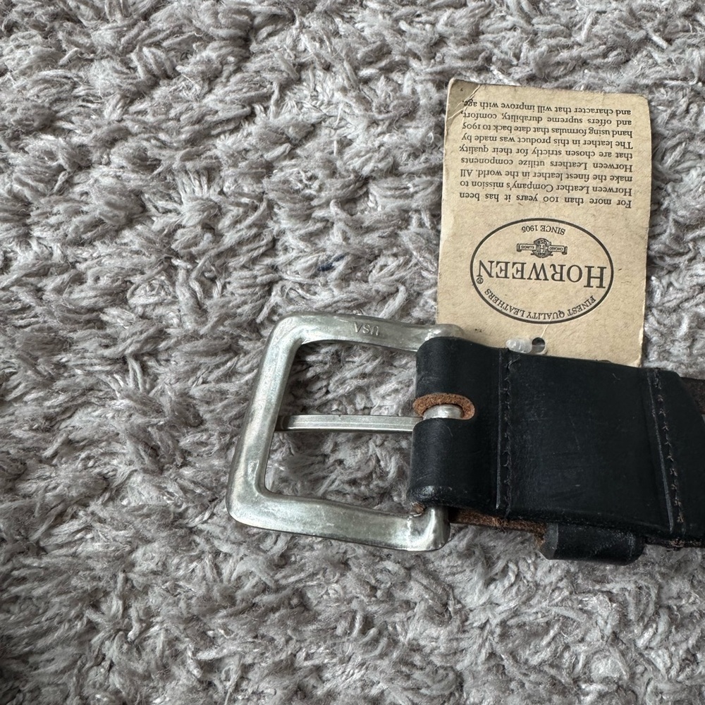 Wolverine 1000 Mile Genuine Horween Leather Black Mens Belts. Few sizes left. - Picture 2 of 5
